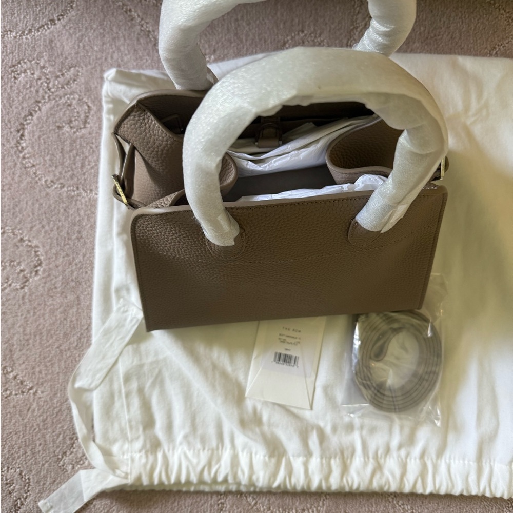 The Row Margaux 10 Dark Taupe Handbag - Picture 6 of 8